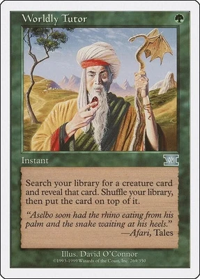 6th Edition  MTG  1 Worldly Tutor  Magic - Image 1 of 2