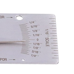 (British System)Welding Gauge Single Stainless Steel Undercut Inch Inspecti DW - Picture 1 of 12