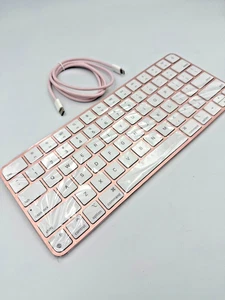 NEW Genuine Apple magic keyboard for Macs Pink A2450 w/ Cable - Picture 1 of 9