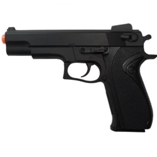 HFC M9 1911 Airsoft Spring Pistol Gun Hop Up fixed HA-107B Black FPS 250 Plastic - Image 1 of 1