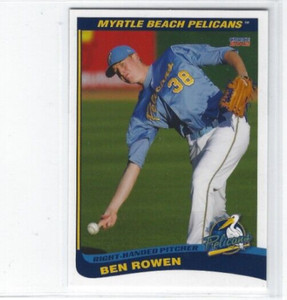 2012 Myrtle Beach Pelicans (Single-A Texas Rangers) Ben Rowen