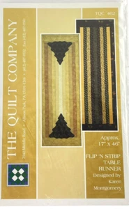 The Quilt Company PATTERN Flip n' Strip Table Runner Christmas Table Decor - Picture 1 of 6