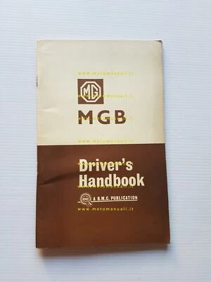 MG MG-B 1963 manuale uso manutenzione libretto originale INGLESE - Immagine 1 di 4