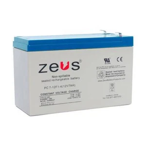 ZEUS Battery Products PC7-12F1 12V 7Ah Rechargeable Sealed Lead Acid Battery... - Picture 1 of 1