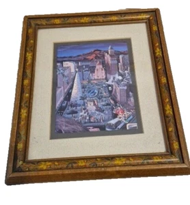1992 EL PASO NAVIDAD FRAMED CARD Signed about the artist page Hal Marcus - Picture 1 of 12