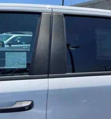 fit:1998-2003 Dodge Durango Pillar Post Trim Cover Carbon Fiber Black 4PC — 第 1/3 张图片