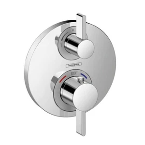 Hansgrohe 15757001 Ecostat S Modern 2-Handle Thermostatic Shower Trim Chrome - Picture 1 of 1