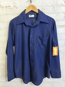 vintage 60s 70s disco shirt button up montgomery ward vtg miami vice player - Picture 1 of 7