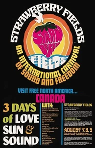 Strawberry Fields Music Festival 1970 LED ZEPPELIN, SLY & THE FAMILY STONE - Foto 1 di 2
