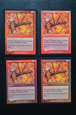 Magic The Gathering MTG 4x VOLCANIC HAMMER x4 FOIL 7th Edition SP Played