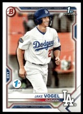 Jake Vogel 2021 Bowman 1st Edition Rookie First Card RC #BFE-59 Los Angeles