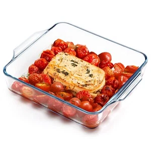 7.5x7.5 Inch Small Glass Baking Dish for Oven 37oz Square Cake Pan Glass Cass... - Picture 1 of 7