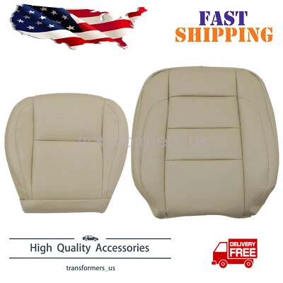 Fits 1998-2005 Lexus GS300 GS400 Passenger Bottom & Top Leather Seat Cover Tan - Image 1 of 4
