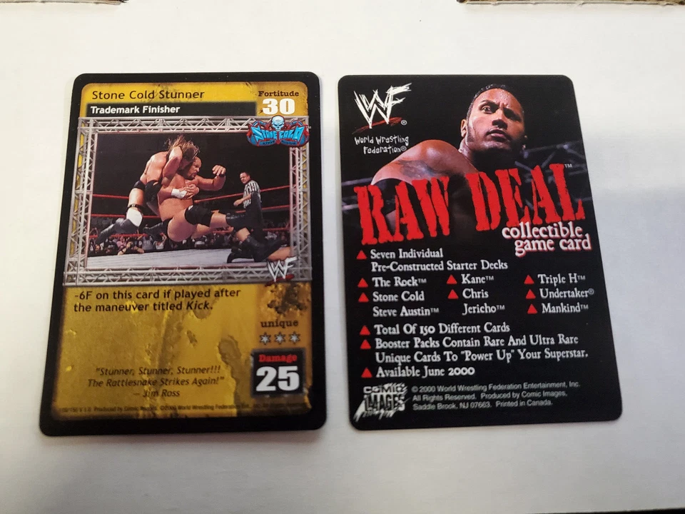 Stone Cold Stunner Promo Stone Cold Steve Austin WWE WWF Raw Deal Card Game CCG - Image 1 of 1