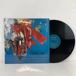 MUSIC FOR CHRISTMAS Brigham Young A Capella Choir Vinyl Record Xmas Songs EX/EX - Foto 1 di 5