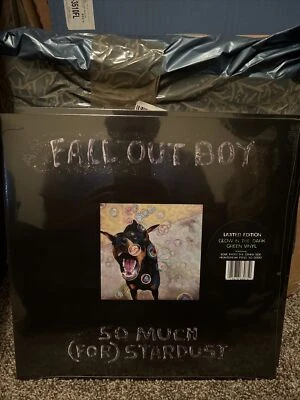 Fall Out Boy SO MUCH FORSTARDUST VINYL Green Glow In The Dark LIMITED 2000 - Image 1 of 2