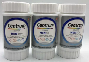 3PK Centrum Silver Men 50+ ~ 65 Tablets Each ~ EXP 4/25+ ~ FAST SHIPPING! - Picture 1 of 3