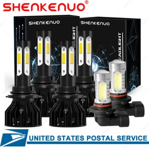 Para For GMC Sierra 1500 2500 HD 3500 2001-2005 2006 LED faro + luces antiniebla - Picture 1 of 12