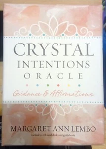 Lembo CRYSTAL INTENTIONS ORACLE : GUIDANCE & AFFIRMATIVE WITH GUIDEBOOK HC Book - Picture 1 of 1