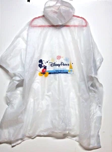 Disney Parks Raincoat Poncho Rain Gear hooded Mickey Mouse Castle Clear One Size - Picture 1 of 10