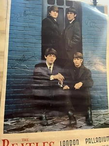 - 1964 The Beatles Band Poster London Palladium Royal Command Performance 1963 - Picture 1 of 10