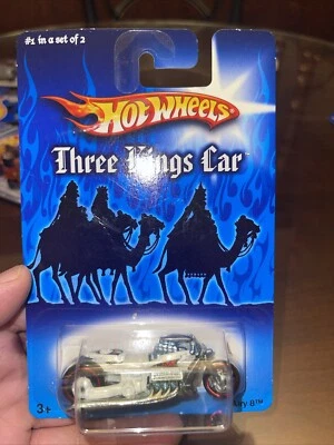 Hot Wheels Three Kings Car #1 de 2 AIRY 8 2007 bicicleta blanca con llanta negra MC5 Sp roja Foto 1 de 2
