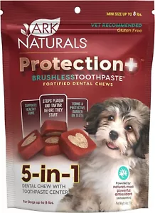 Protection+ Brushless Toothpaste, Dog Dental Chews for Mini Breeds, Prevents Pla - Picture 1 of 5