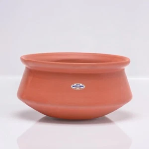 MITTICOOL Handcrafted Clay Curd Pot with Lid Traditional Unglazed Dahi handi - Picture 1 of 3