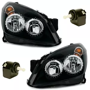 Scheinwerfer Set für Opel Astra H ab 2004-2010 in Schwarz H1 H7 Halogen Upgrade - Bild 1 von 4
