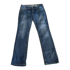 Ariat Real Jeans Women Size 32 (32x32) Blue Denim Western Embroidered - Bild 1 von 11