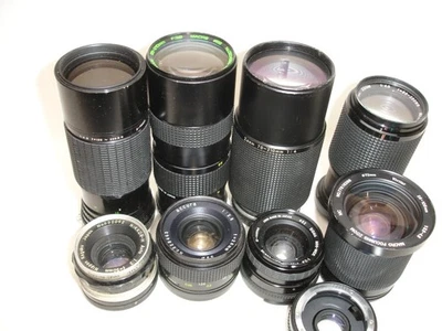 NIKON mount lens lot - 8 lenses for parts / repair - Image 1 of 4