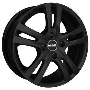 CERCHIO IN LEGA MAK ZENITH PER PEUGEOT 206 PLUS 5.5X14 4X108 GLOSS BLACK SAD - Foto 1 di 4