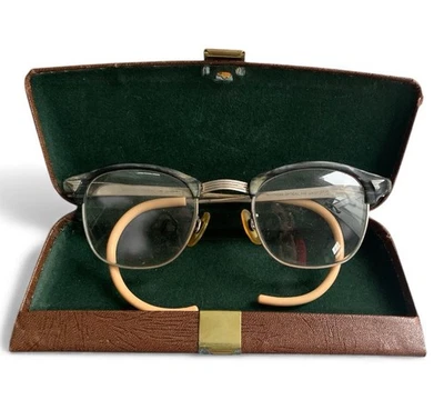 Vintage American Optical AO 1/10 12K GF Horn-Rimmed Eyeglasses - Image 1 of 4