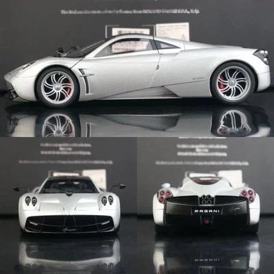 *RARE* Autoart 1/18 Pagani Huayra Metallic Silver Diecast Car Model - Image 1 of 4