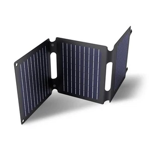 Trust Zuny 20W Portable Solar Panel Charger USB-C USB-A, Foldable USB C Charger - Zdjęcie 1 z 10