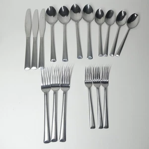 Martha Stewart MFS8G Flatware Lot 17pcs MSE Stainless Indonesia MFS8 Glossy - Picture 1 of 7