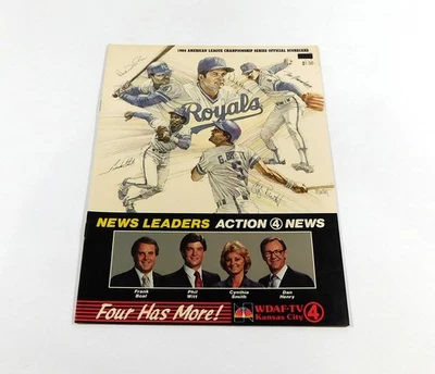 1984 ALCS Baseball Program Kansas City Royals vs Detroit Tigers - Image 1 of 2