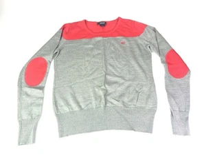 Ariat Sweater Merino Wool Crewneck Red/ Gray Ultimo Women's Size L - Picture 1 of 9