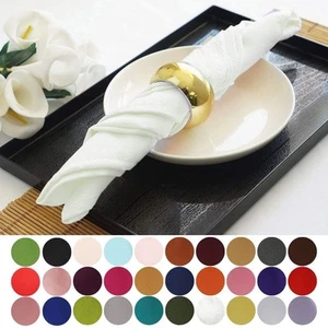150 pcs 17" Polyester Napkins Wedding Table Cheap Supplies Wholesale Decorations - Picture 1 of 282