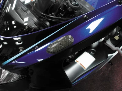 Bloqueo de señal de giro/espejo de montaje empotrado Hotbodies - motocicleta Smoke 2040-0374 Foto 1 de 4