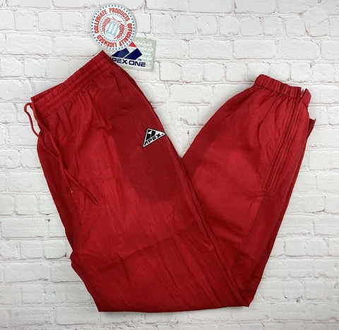 NWT Vintage 90s Track Pant Apex One Varsity Mens XL Warm Up/Wind Pants Zip Cuff Cover