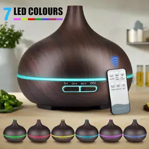 550ML ULTRASCHALL LUFTBEFEUCHTER AROMA DIFFUSER HUMIDIFIER 7 LED LICHT DIFFUSOR - Bild 1 von 17