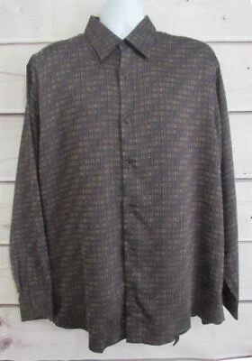 Camisa grande multicolor JHANE BARNES para hombre LS con botones Foto 1 de 3