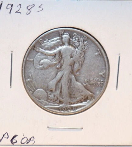1928 S US Walking Liberty Half 50 C VF Cover