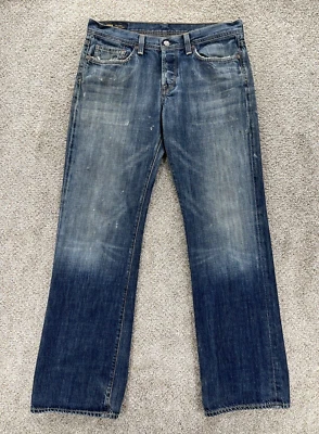 Citizens of Humanity Jeans Mens 32x32 The Evans 606 Relaxed Boot Grunge Splatter - Image 1 of 4