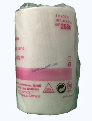 Cinta quirúrgica de tela suave 3M Medipore H 2864 4 x 10 yardas (paquete de 3 rollos) Foto 1 de 3