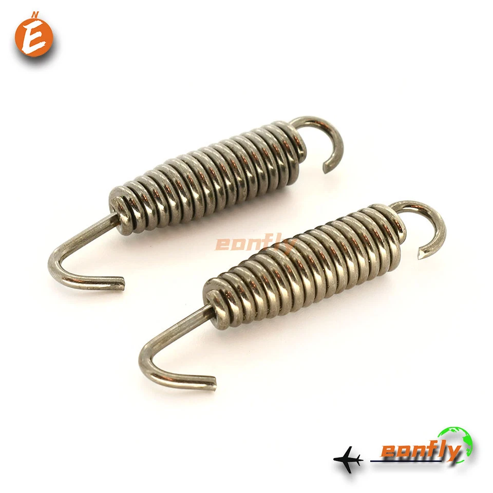 Par de resortes de escape niquelados 57 mm para KTM 105 XC 105 2008 2009 2010 Foto 1 de 1