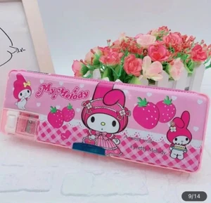 My Melody Sanrio Pencil Case School Essentials Organizer Container Kawaii - Picture 1 of 6
