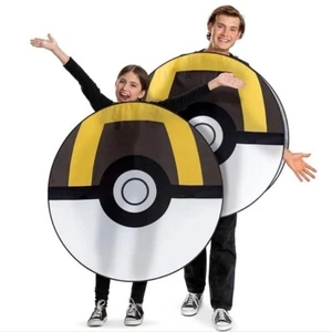Pokémon Ultra Ball Pop Out Costume Ages 8+ Black White Yellow - Picture 1 of 15
