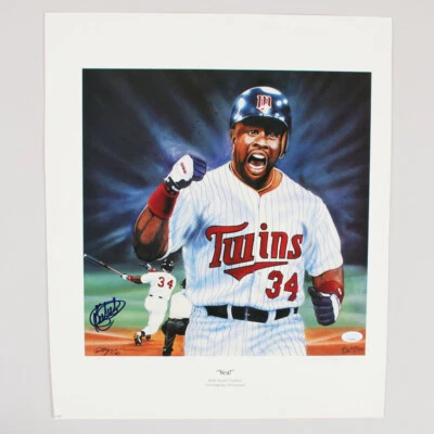 Kirby Puckett Signed Lithograph Twins - COA JSA - Image 1 of 4